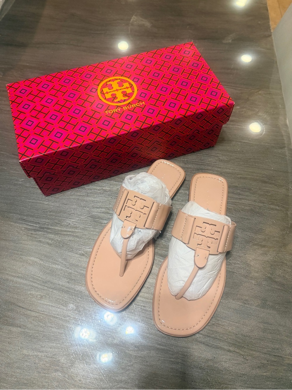 Tory Burch -Georgia Sandal in Goan Sand - Brand New in Box - Size 7.5